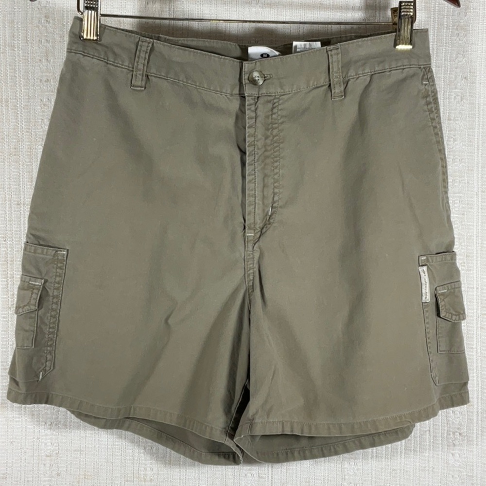 Women’s Columbia Cargo Shorts-Olive-Size Medium
